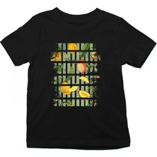 Darkhane Mango Siyah Unisex Çocuk Tişört T-Shirt
