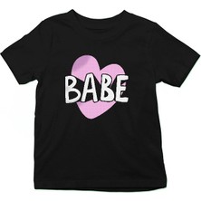 Darkhane Baba Kalpli Siyah Unisex Çocuk Tişört T-Shirt