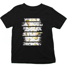 Darkhane Deniz Atları Siyah Unisex Çocuk Tişört T-Shirt