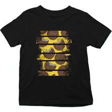Darkhane Hindistan Cevizi Coconut Siyah Unisex Çocuk Tişört T-Shirt