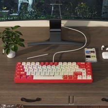 Ajazz AK680 Kırmızı Switch Hot-Swap Kablolu Klavye