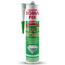 Somafix 290 ml Şeffaf Kristal Hibrid Multi Bond Sıvı Çivi Suya Dayanıklı Cam Korniş Kartonpiyer Yapıştırıcısı Silikonu