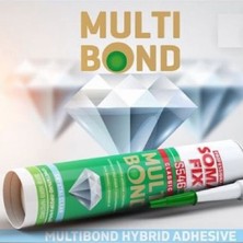 Somafix 290 ml Şeffaf Kristal Hibrid Multi Bond Sıvı Çivi Suya Dayanıklı Cam Korniş Kartonpiyer Yapıştırıcısı Silikonu