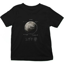 Darkhane Mars Fiziksel Özellikleri Siyah Unisex Çocuk Tişört T-Shirt