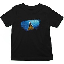 Darkhane Saint Lucia Siyah Unisex Çocuk Tişört T-Shirt