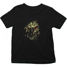 Darkhane Dağan Siyah Unisex Çocuk Tişört T-Shirt