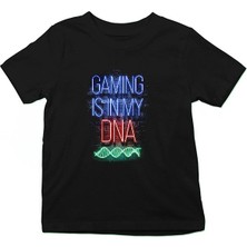 Darkhane Dna Neon Siyah Unisex Çocuk Tişört T-Shirt