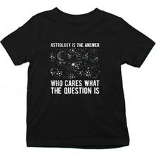 Darkhane Astrolog Siyah Unisex Çocuk Tişört T-Shirt