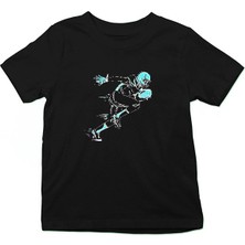 Darkhane Rugby Siyah Unisex Çocuk Tişört T-Shirt