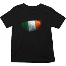 Darkhane Irlanda - Ireland Siyah Unisex Çocuk Tişört T-Shirt