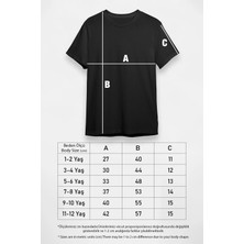Darkhane Filistin Siyah Unisex Çocuk Tişört T-Shirt