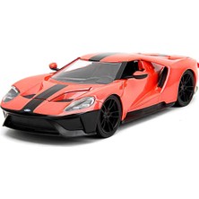 JADA 1:24 Jada Pink Slips 2017 Ford Gt Metallic Orange Model Araba
