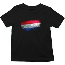 Darkhane Lüksemburg - Luxembourg Siyah Unisex Çocuk Tişört T-Shirt