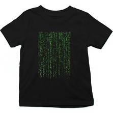 Darkhane Bilgisayar Programcısı Siyah Unisex Çocuk Tişört T-Shirt