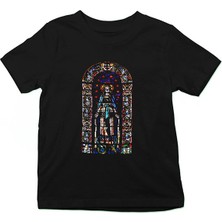 Darkhane Notre Dame Katedrali Siyah Unisex Çocuk Tişört T-Shirt