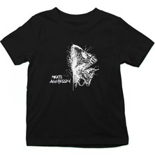 Darkhane Agresif Alien Siyah Unisex Çocuk Tişört T-Shirt