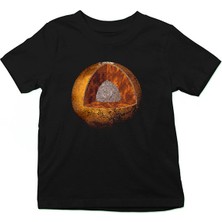 Darkhane Mars Siyah Unisex Çocuk Tişört T-Shirt