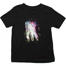 Darkhane Diş Illustrasyon Dişçi Siyah Unisex Çocuk Tişört T-Shirt