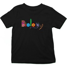 Darkhane Biyolog Siyah Unisex Çocuk Tişört T-Shirt