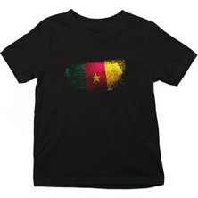 Darkhane Kamerun - Cameroon Siyah Unisex Çocuk Tişört T-Shirt