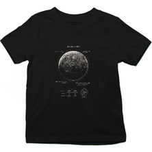 Darkhane Merkür Fiziksel Özellikleri Siyah Unisex Çocuk Tişört T-Shirt