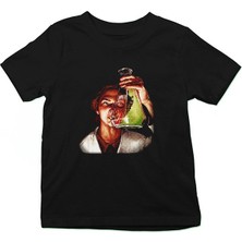 Darkhane Bakteriyolog Siyah Unisex Çocuk Tişört T-Shirt