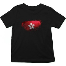 Darkhane Hong Kong Siyah Unisex Çocuk Tişört T-Shirt