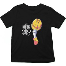 Darkhane 1 Mayıs Siyah Unisex Çocuk Tişört T-Shirt