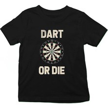 Darkhane Dart Siyah Unisex Çocuk Tişört T-Shirt