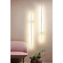 Home Modern Dekoratif LED Duvar Aplik 70 cm Günışığı Beyaz Kasa 1 Adet