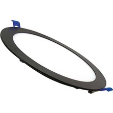 Kendal 10 Adet 6W 6500K Beyaz Işık Siyah Kasa Yuvarlak Slim LED Panel KDL400B