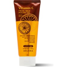 Orjena Vitamin C Facıal Mıld Peeling Gel - Leke Karşıtı - Canlandırıcı Yüz Temizleme - Canlandırıcı Cilt Bakım 180ml