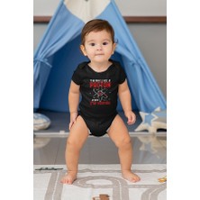 Darkhane Fizik Proton Pozitif Siyah Unisex Bebek Body - Zıbın