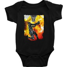 Darkhane Basketbol Siyah Unisex Bebek Body - Zıbın