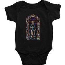 Darkhane Notre Dame Katedrali Siyah Unisex Bebek Body - Zıbın
