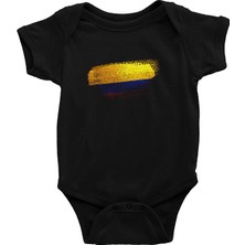 Darkhane Kolombiya - Colombia Siyah Unisex Bebek Body - Zıbın