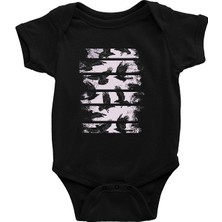 Darkhane Uçan Karga Siyah Unisex Bebek Body - Zıbın