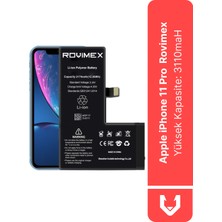 Rovimex Apple iPhone 11 Pro Yüksek Kapasite  Batarya Pil - 3110 mAh