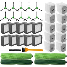 Combo I5, I5+, J5, J5 Plus Yedek Yedek Parça Aksesuarları Ana Yan Fırça Hepa Filtre Toz Torbaları (Yurt Dışından)