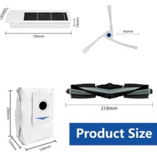 Deebot X2 Omni / X2 / X2 Pro / DEX86 Robot Süpürge, Ana Fırça, Yan Fırça, Toz Torbaları Için Yedek Kit (Yurt Dışından)