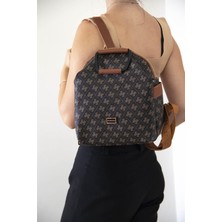 Silver & Polo Kahve Sarı  - Taba SP771 Kadın Sırt Çantası