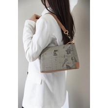 Silver & Polo Haki - A.taba SP910 Kadın Çapraz Çanta