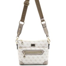 Silver & Polo Bej - Kum SP1110 Kadın Çapraz Çanta