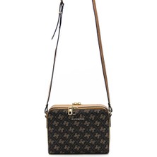 Silver & Polo Kahve Sarı  - Taba SP888 Kadın Çapraz Çanta