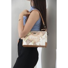 Silver & Polo Bej - A.taba SP910 Kadın Çapraz Çanta