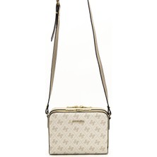 Silver & Polo Bej - Kum SP888 Kadın Çapraz Çanta