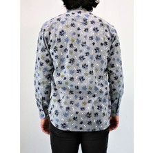 Fahrettin Moda 5222 Çiçek Desenli Classic Gömlek