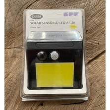 Tudor Sensörlü Kamp Lamba Aplik Bahçe Lambası Güneş Enerjili 48LED