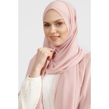 Flora Tekstil Krep Şifon Şal Gül Kurusu 210X 75 FLR241433