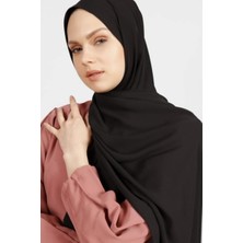 Flora Tekstil Krep Şifon Şal Siyah 210X 75 FLR241433